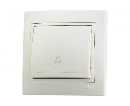 Кнопка звонка LEZARD MIRA крем со вставкой 701-0303-103 