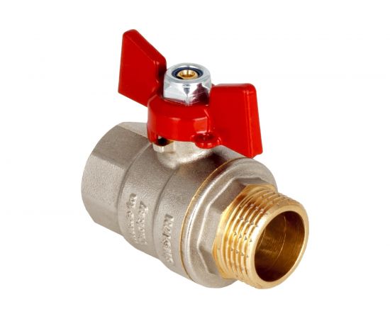 Шаровой кран KALDE полнопроходной, 1/2 вн/нар, ручка бабочка 0KV4800 