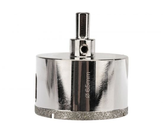 Коронка алмазная 65 мм по керамограниту с центровочным сверлом KRANZ KR-92-0017 