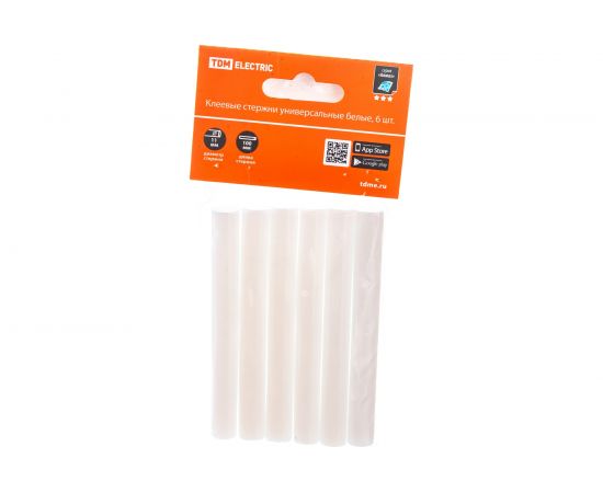 Стержни клеевые универсальные белые Алмаз (6 шт; 11х100 мм) TDM SQ1024-0511 