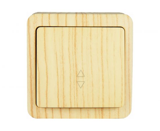 Выключатель Lezard, VIOLA, проходной, белёный дуб, 751-5200-105 