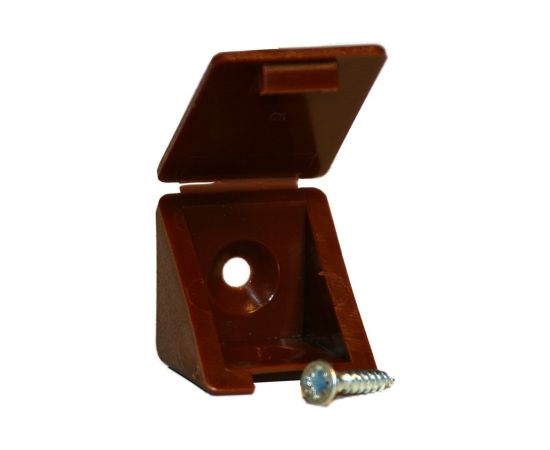 Мебельный уголок с шурупом Невский Крепеж красное дерево 4 шт. 801747 