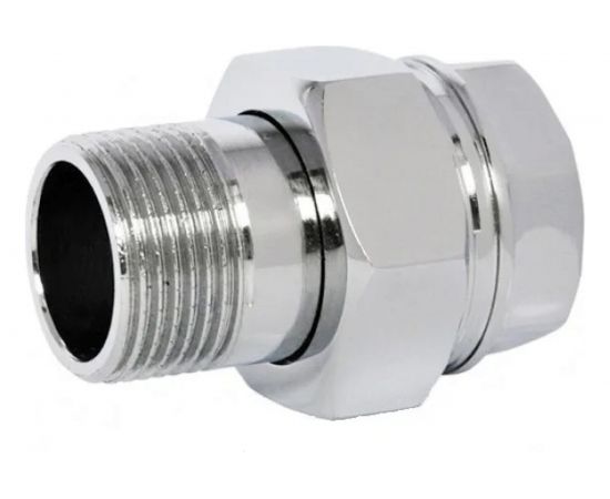 Сгон Giacomini прямой, НВ, 1/2"", 1/2"", латунь, хромированный R18X003 