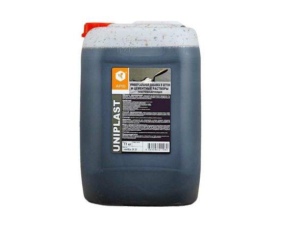 Добавка в бетонные и цементные растворы APIS СУПЕРПЛАСТИФИКАТОР UNIPLAST (канистра; 11 кг) 4665296517067 