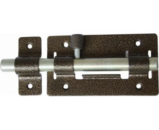 Дверная задвижка Tech-Krep 8 бронза -пакет 138878 