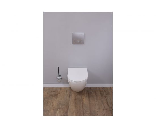 Подвесной унитаз ALCORA Encanto безободковый, с сиденьем дюропласт, микролифт, скрытый монтаж LT-046E-R – изображение 12