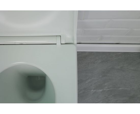 Подвесной унитаз ALCORA Encanto безободковый, с сиденьем дюропласт, микролифт, скрытый монтаж LT-046E-R – изображение 17