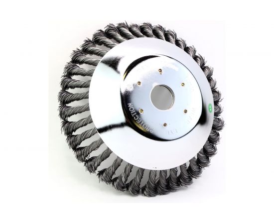 Щетка для триммера коническая жгутовая 200х25.4 мм, ворс сталь 0.50 мм ОСБОРН TR2 – изображение 2