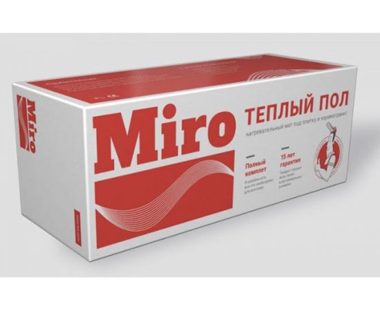 Теплый пол Miro нагревательный мат 2 кв.м - 300 Вт 2404 – изображение 2
