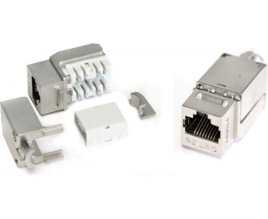 Вставка Hyperline KJNE-8P8C-C5e-90-SH-F-WH Keystone Jack RJ-45 8P8C, категория 5e, экранированная 46659 – изображение 2