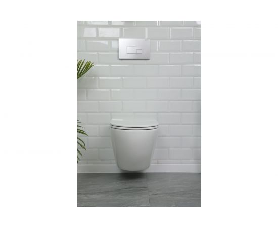 Подвесной унитаз ALCORA Encanto безободковый, с сиденьем дюропласт, микролифт, скрытый монтаж LT-046E-R – изображение 24