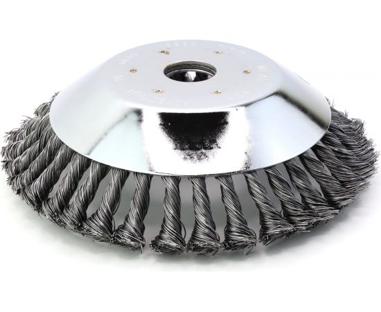 Щетка для триммера коническая жгутовая 200х25.4 мм, ворс сталь 0.50 мм ОСБОРН TR2 – изображение 3