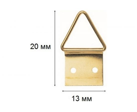 Подвес для картин ALDEGHI LUIGI SPA шарнирный 20х13 мм, латунь 172AO01 – изображение 3
