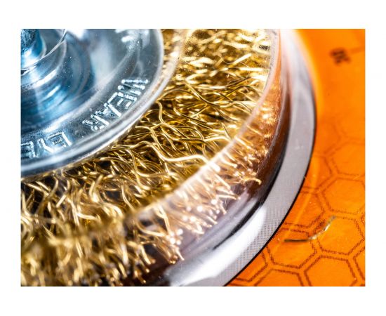 Щетка-крацовка дисковая на шпильке (50х0.35х6.35 мм) INGCO WB40501 – изображение 3