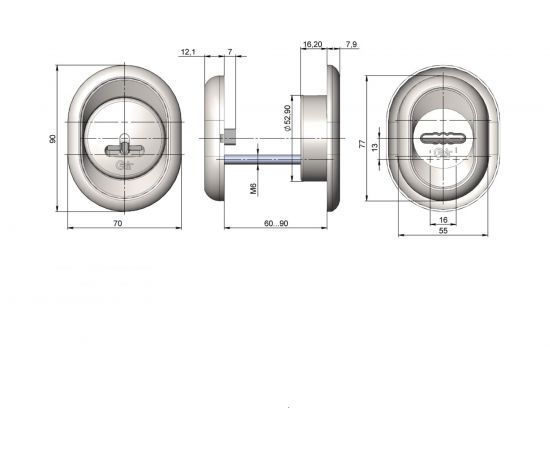 Броненакладка CRIT цвет хром Бнс-36-Хп 05031 – изображение 4