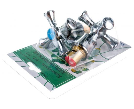 Комплект Профсан ПСМ кран-буксы 1/2" с маховиками Крест-75 металл RK-75IMK – изображение 4