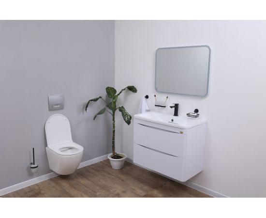 Подвесной унитаз ALCORA Encanto безободковый, с сиденьем дюропласт, микролифт, скрытый монтаж LT-046E-R – изображение 5