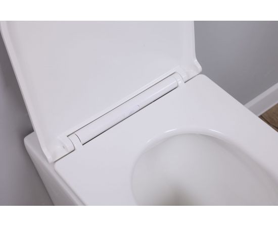 Подвесной унитаз ALCORA Encanto безободковый, с сиденьем дюропласт, микролифт, скрытый монтаж LT-046E-R – изображение 7