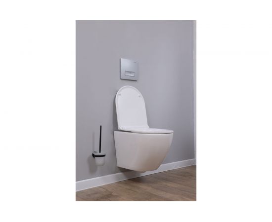 Подвесной унитаз ALCORA Encanto безободковый, с сиденьем дюропласт, микролифт, скрытый монтаж LT-046E-R – изображение 9