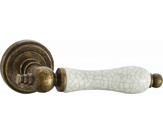 Ручка дверная ЦАМ состаренная бронза Вантаж V30BR/ZR 