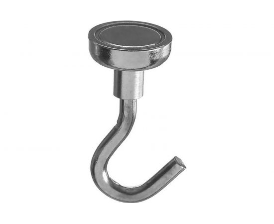 Магнит неодимовый с крючком для авто Cartage d 16 мм, сцепление 7 кг 5180111 