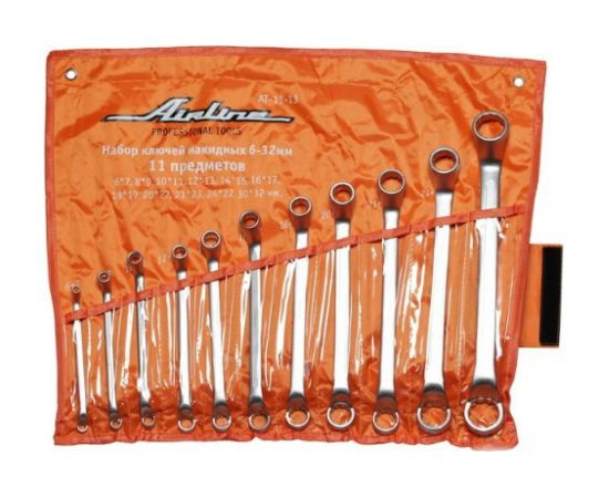 Набор накидных ключей 6-32мм 11 предметов в мягкой сумке Airline AT-11-13 