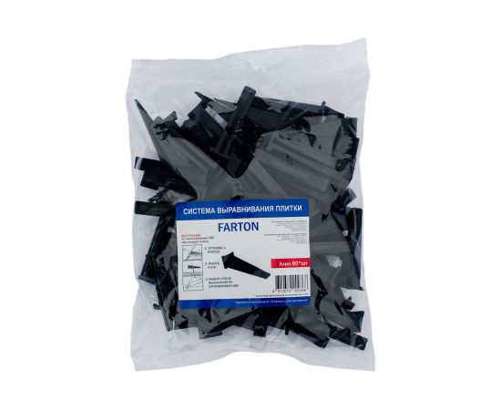 Система выравнивания плитки Клин КФ 80 шт, 1 мм Farton 100005 