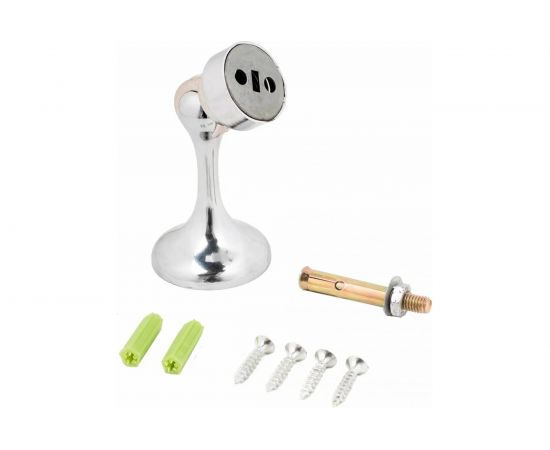 Магнитный ограничитель Стандарт 102 CP (европакет; прямой; хром) 12586 