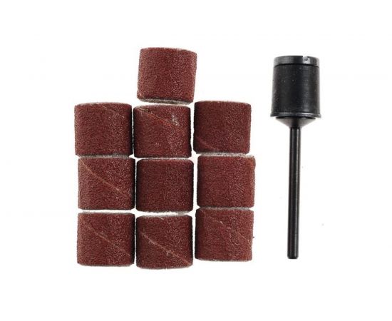 Цилиндр шлифовальный с дискодержателем (10 шт; 10х10 мм; К150) Proxxon PR- 28980 