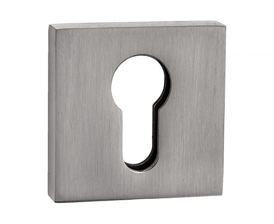 Накладка на цилиндр PUERTO квадратная, никель матовый INET AL 03 SN 