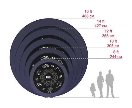 Батут UNIXline SUPREME GAME 10 ft blue TRUSUG10BL – изображение 18