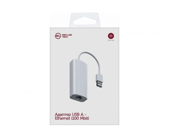 Адаптер Red Line USB A – Ethernet100Mbit, белый УТ000022790 – изображение 2