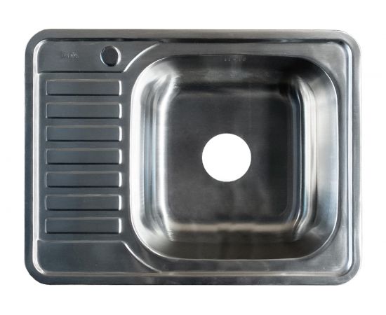 Мойка IDDIS Basic нержавеющая сталь, сатин, чаша справа, 650х500 BAS65SRi77 – изображение 2
