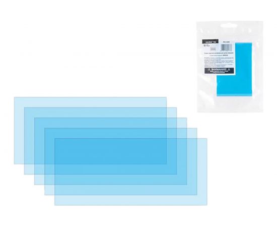 Стекло защитное внутреннее к маске сварщика 5 шт, 95х50 мм SOLARIS 450003 – изображение 2