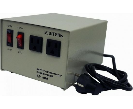 Автотрансформатор Штиль 1,0 кВА, в сером корпусе АТ 230-220/110-1,0-50 с/к – изображение 2