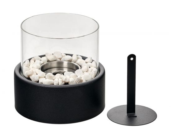 Настольный биокамин BRADEX ROUND 16x16x15 см, из металла, стекла TD 0748 – изображение 2