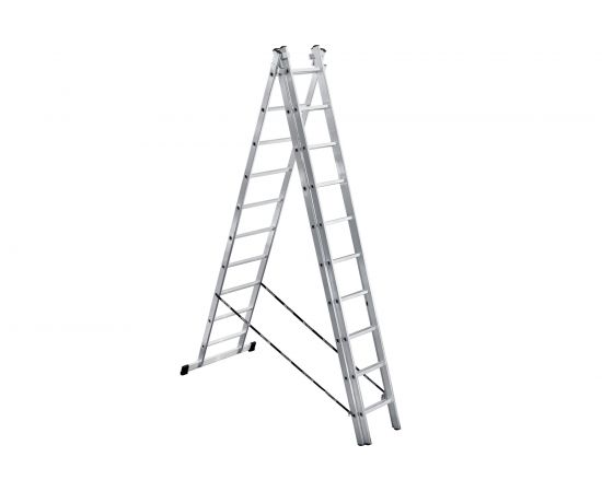 Алюминиевая 3-секционная лестница UFUK 3х10 ступеней 411310 – изображение 2