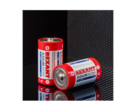 Алкалиновая батарейка REXANT D, LR20 2 шт 30-1020 – изображение 3