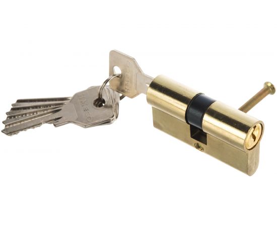 Цилиндровый механизм НОРА-М ЕСО Z Л-60 30-30 латунь 15202 – изображение 3