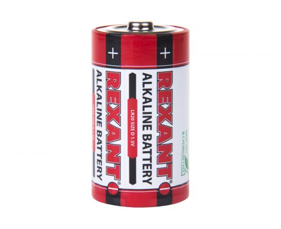 Алкалиновая батарейка REXANT D, LR20 2 шт 30-1020 – изображение 4