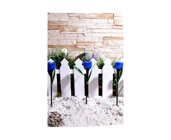 Садовый светильник Uniel на солнечной батарее "Синий тюльпан" USL-C-454/PT305 BLUE TULIP UL-00004279 – изображение 4