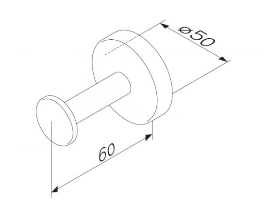 Крючок для халата, хром AM.PM A50A35800 – изображение 6