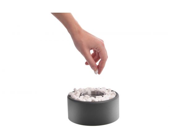 Настольный биокамин BRADEX ROUND 16x16x15 см, из металла, стекла TD 0748 – изображение 7