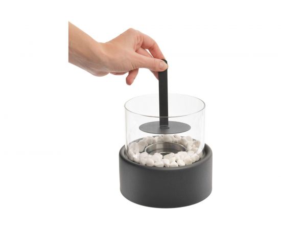 Настольный биокамин BRADEX ROUND 16x16x15 см, из металла, стекла TD 0748 – изображение 9