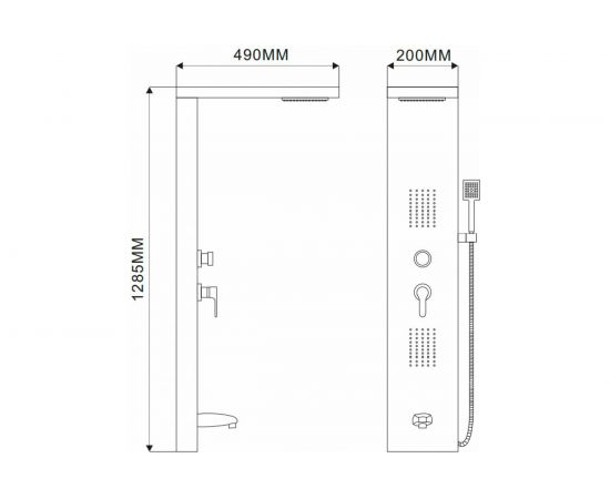 Душевая панель Maxonor с функцией гидромассажа MN2523 – изображение 10