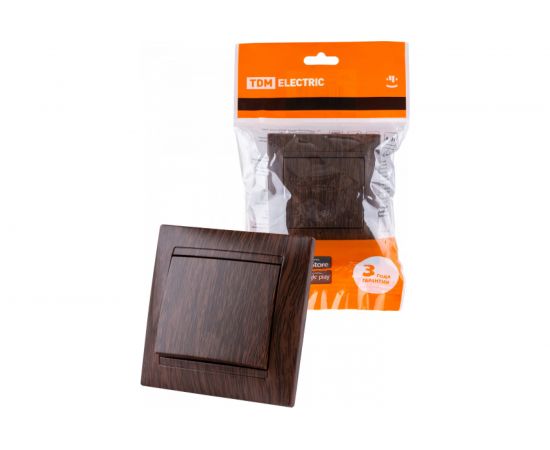 1-клавишный перекрестный выключатель TDM 10А венге Лама SQ1815-0436 