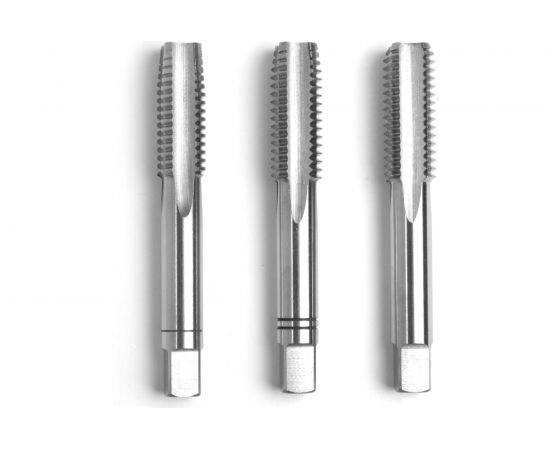 Ручные метчики GSR M8х1,25 HSSE DIN352 6H набор 3 шт для глухих и сквозных отверстий B00107210 