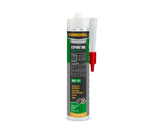 Силиконовый санитарный герметик DONEWELL белый 260 мл DSK121 