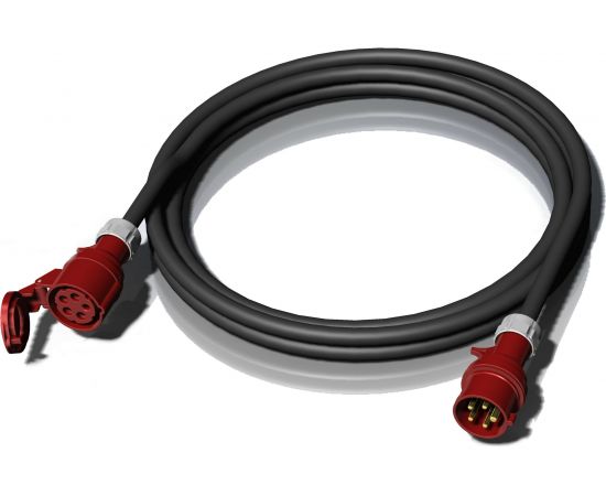 Трехфазный удлинитель ALPENBOX Вилка 16A 3P+N+E - Розетка 16A 3P+N+E IP44 XTREM H07RN-F 5G2,5 5м. 8970001 