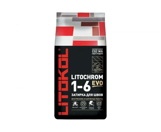 Затирка для швов LITOKOL LITOCHROM 1-6 EVO LE 230 (багамы; 5 кг) 500240003 
